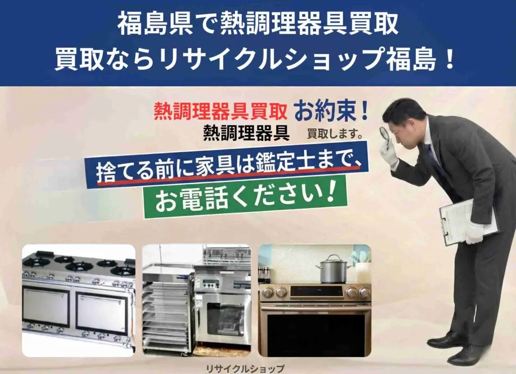 福島で熱調理器具買取