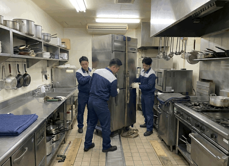 冷蔵庫の搬出